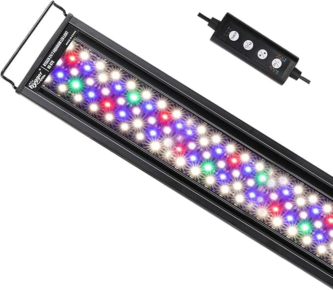 Hygger Luce LED per acquario con timer e ciclo 24/7, spettro completo