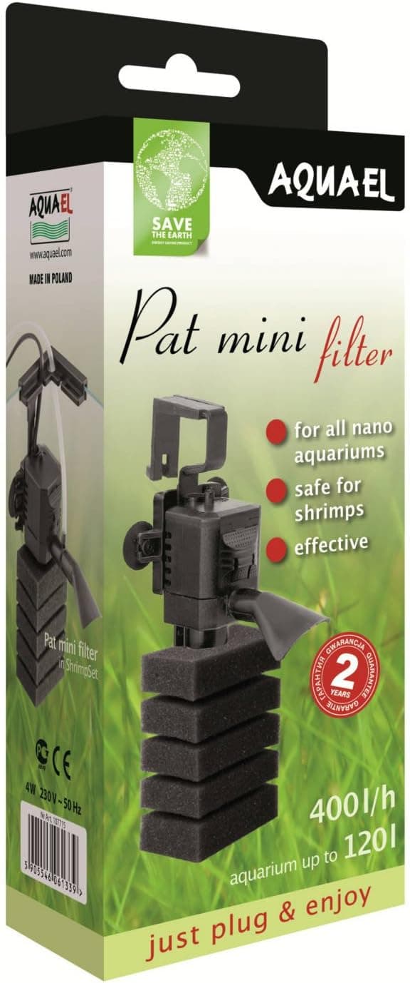 AQUAEL Filtro acquario PAT-MINI + spugna di ricambio